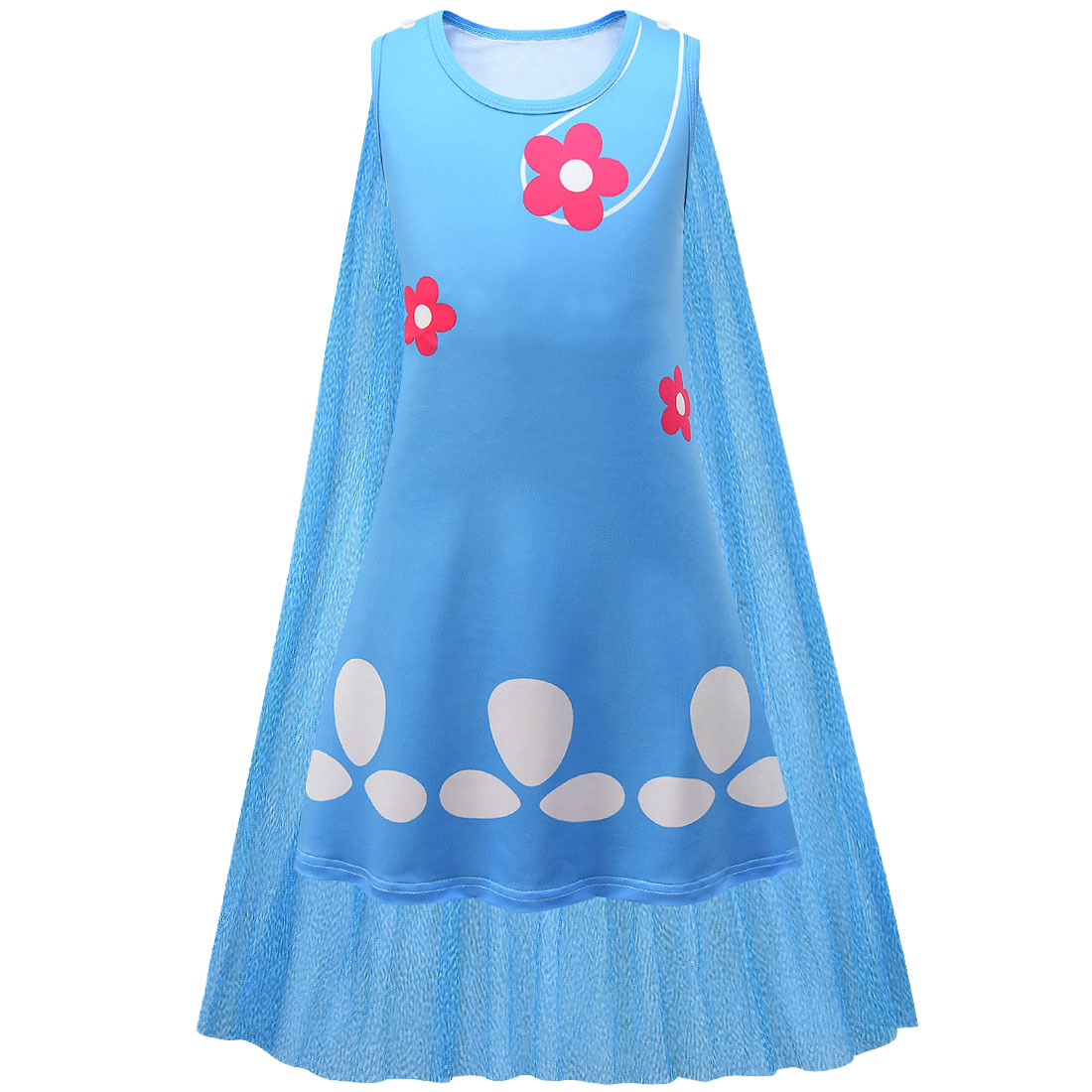 Rainbow Elf Vest Costume for Girls Halloween Fancy Dress Up Outfits, 2-7Y